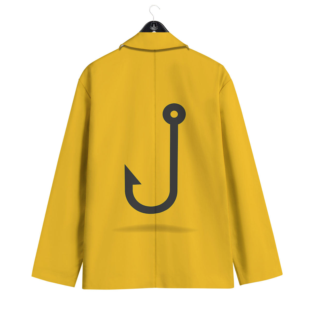 Fishing Hooks Print Men's Sport Coat-grizzshop