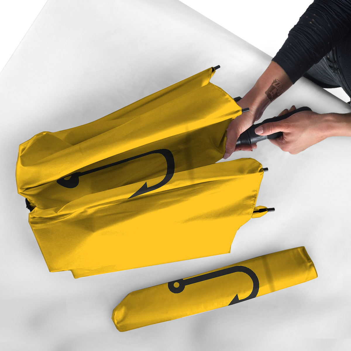 Fishing Hooks Print Umbrella-grizzshop
