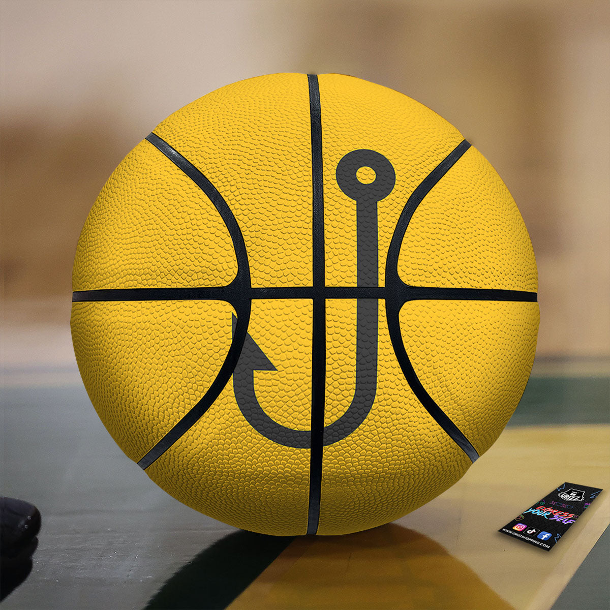 Flower And Parrot Print Pattern Basketball