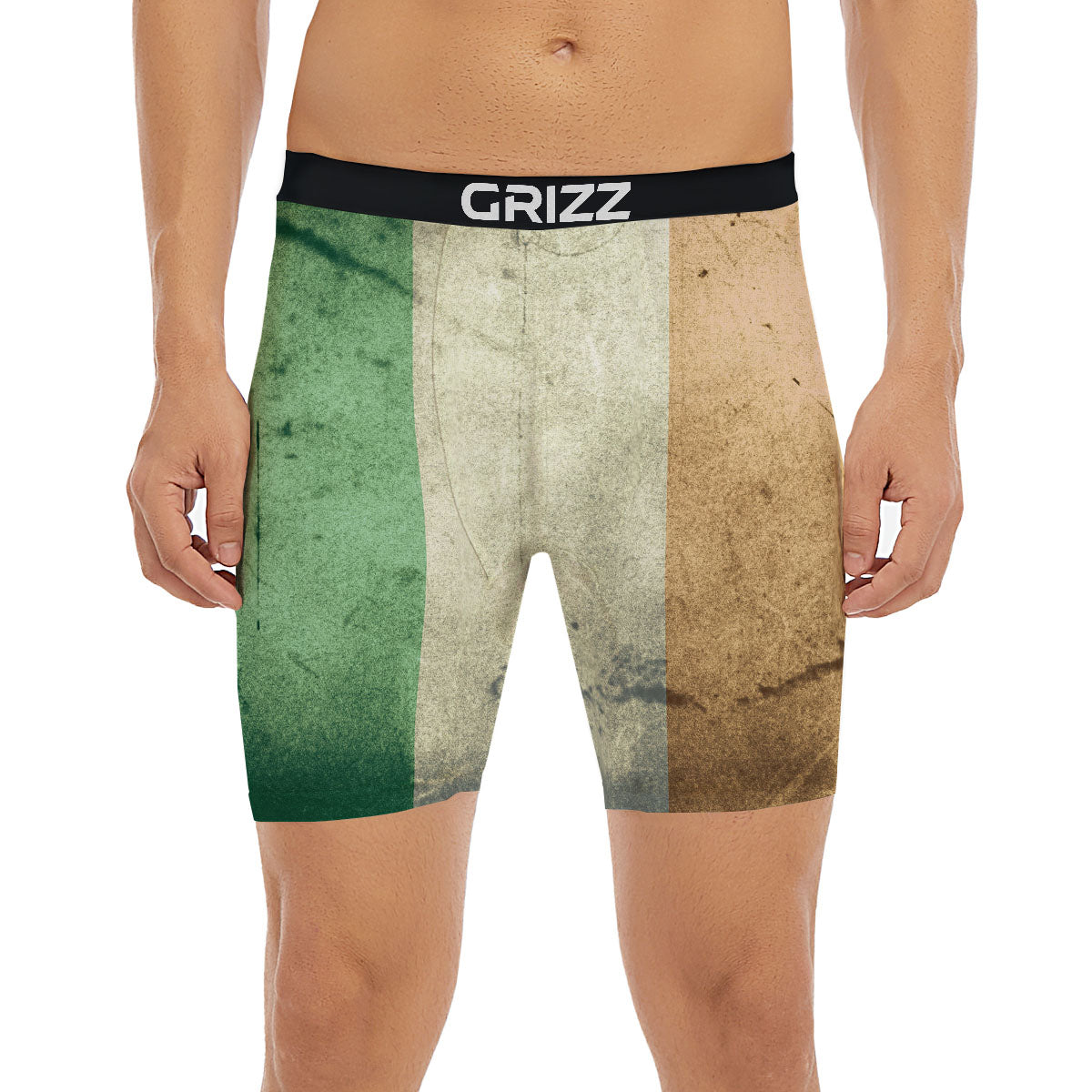 Flag Irish Print Boxer Briefs-grizzshop