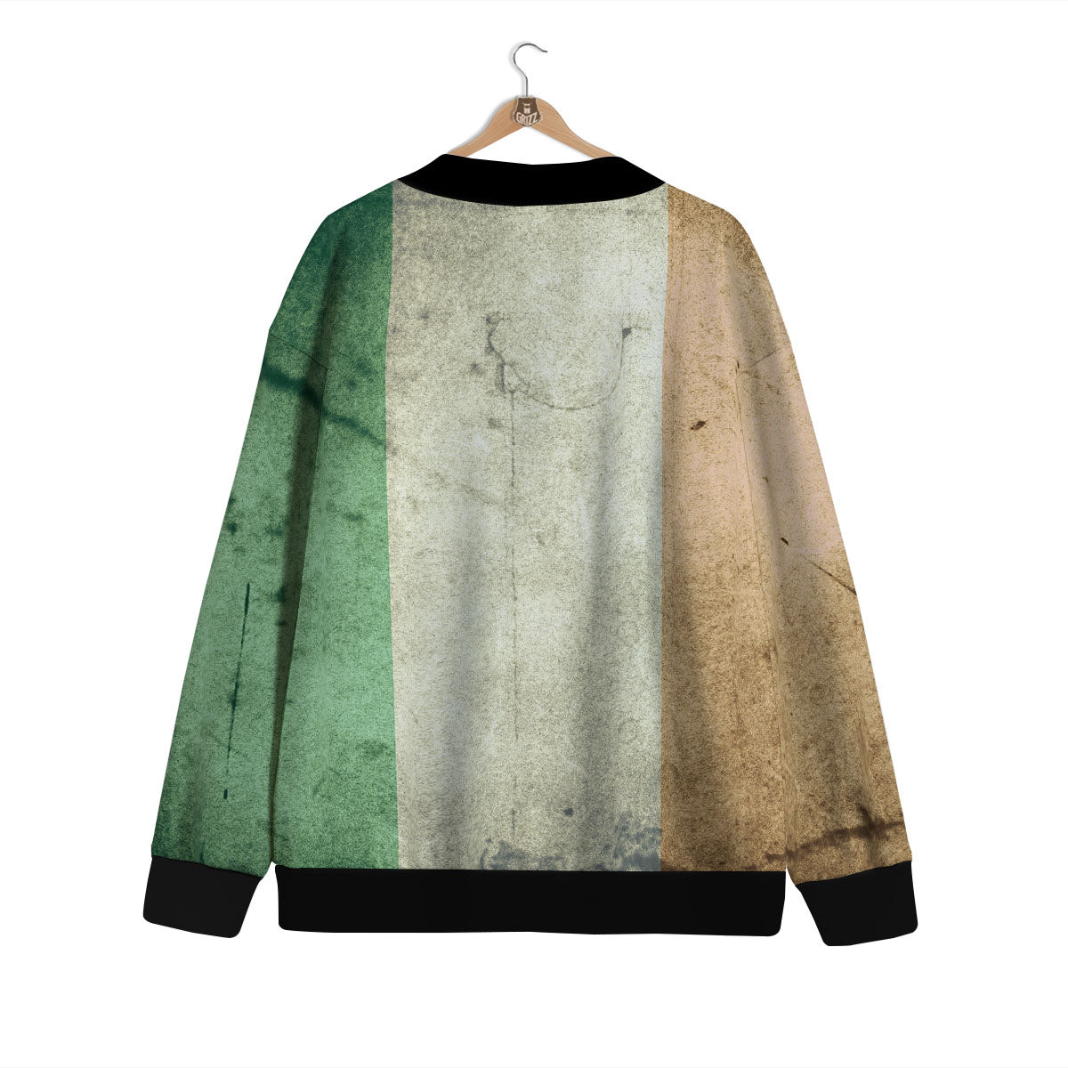 Flag Irish Print Cardigan-grizzshop