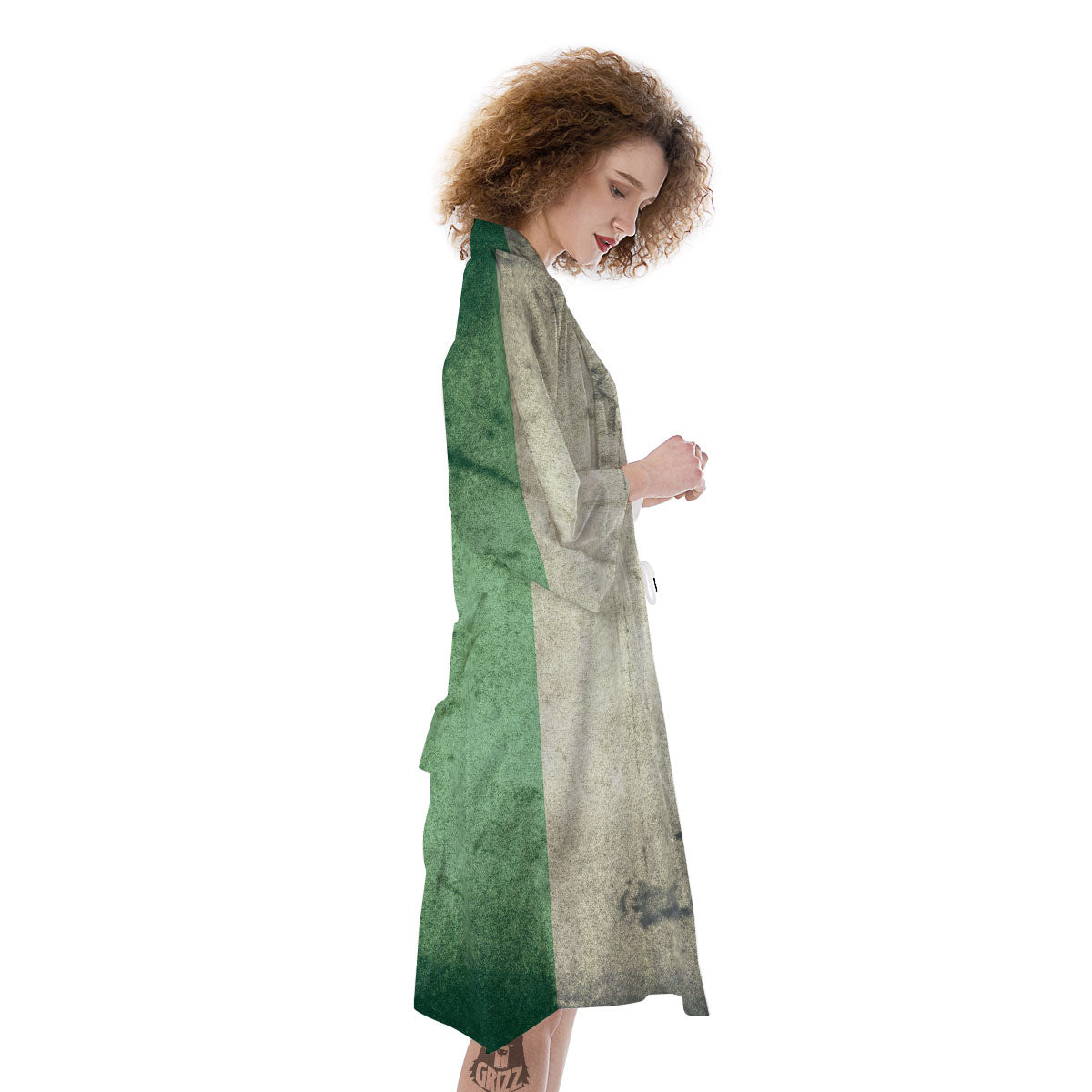 Flag Irish Print Kimono-grizzshop
