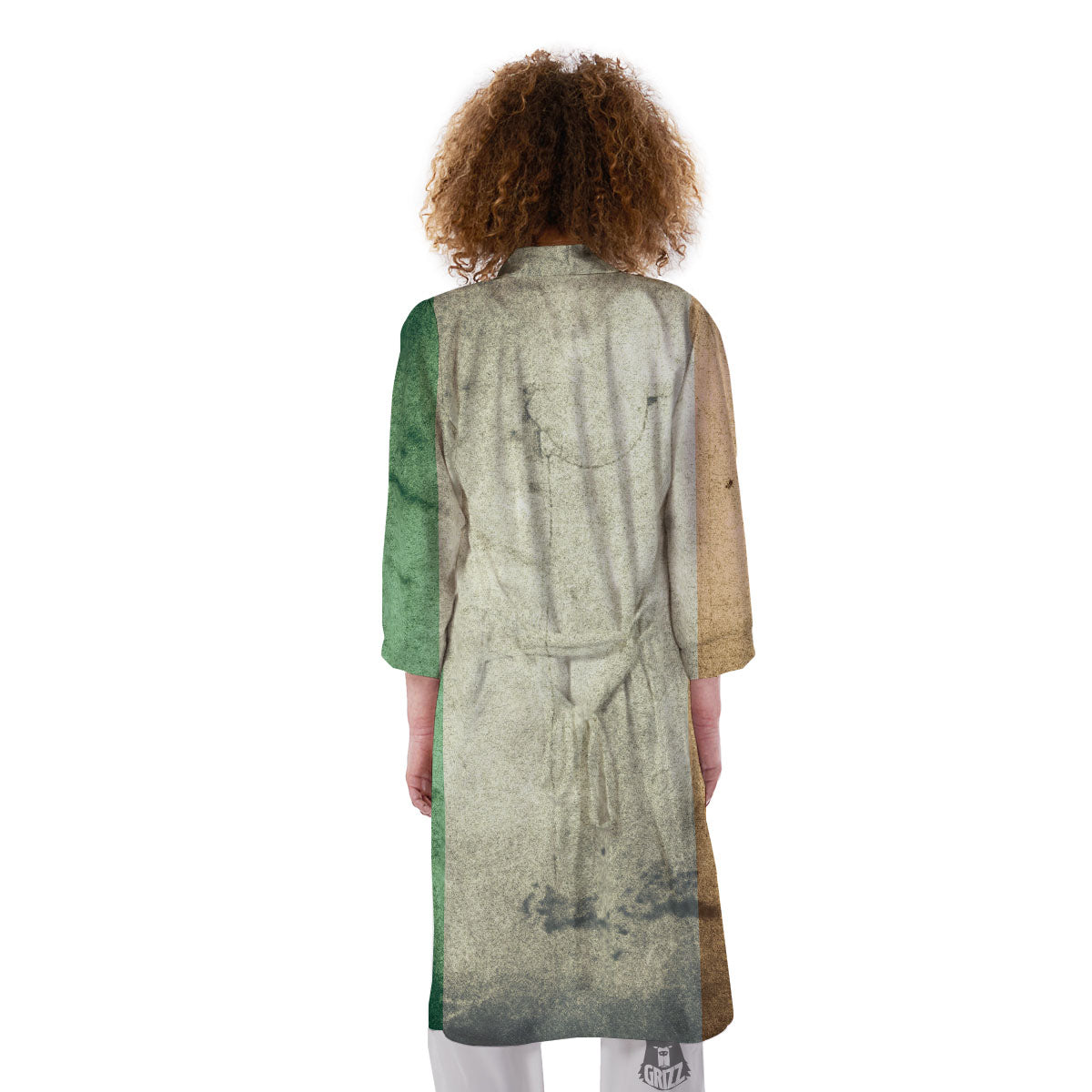 Flag Irish Print Kimono-grizzshop