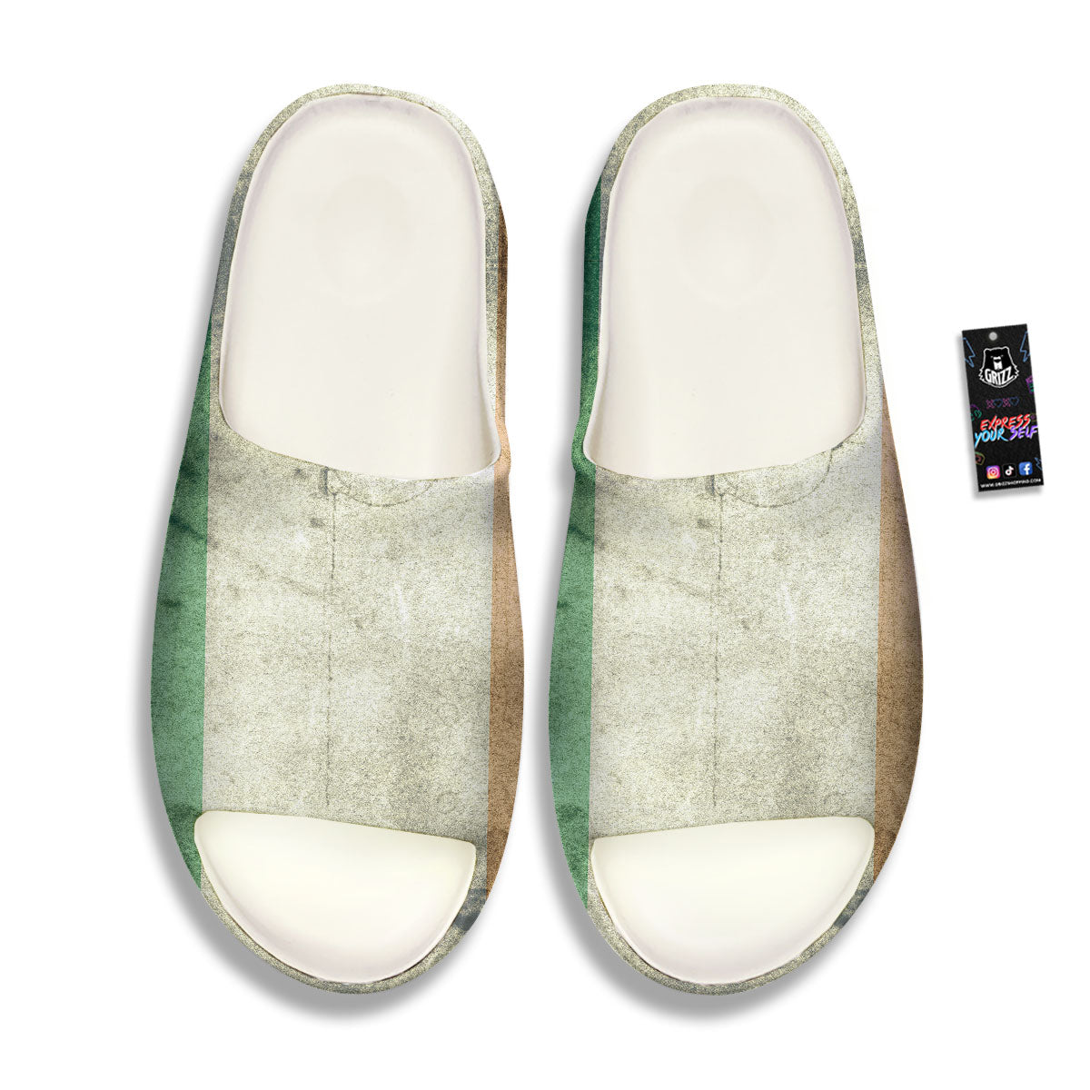 Flag Irish Print Sandals-grizzshop