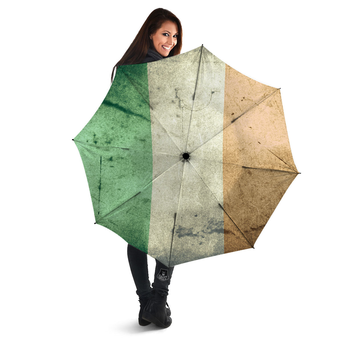 Flag Irish Print Umbrella-grizzshop