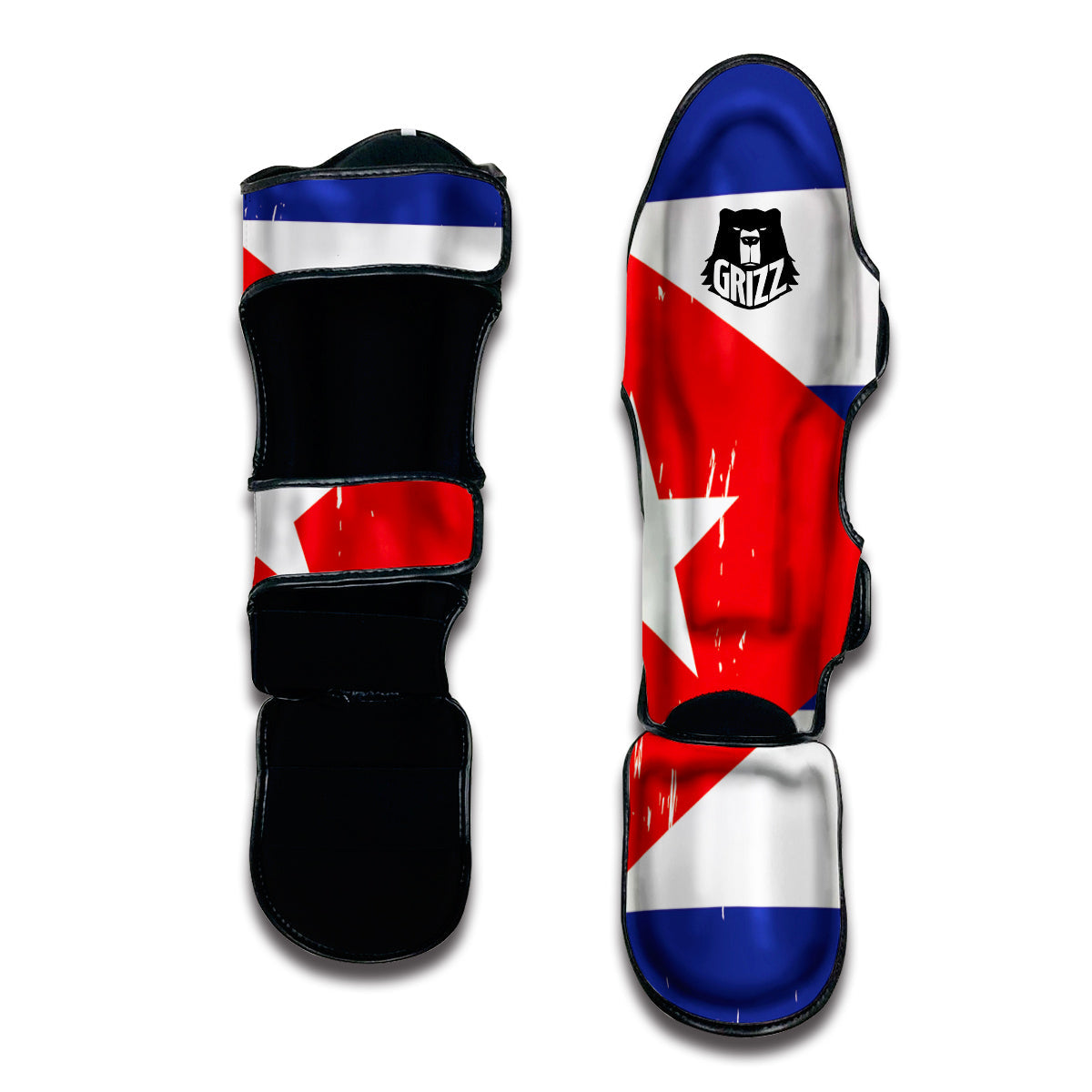 Flag Of Cuba Muay Thai Shin Guards-grizzshop