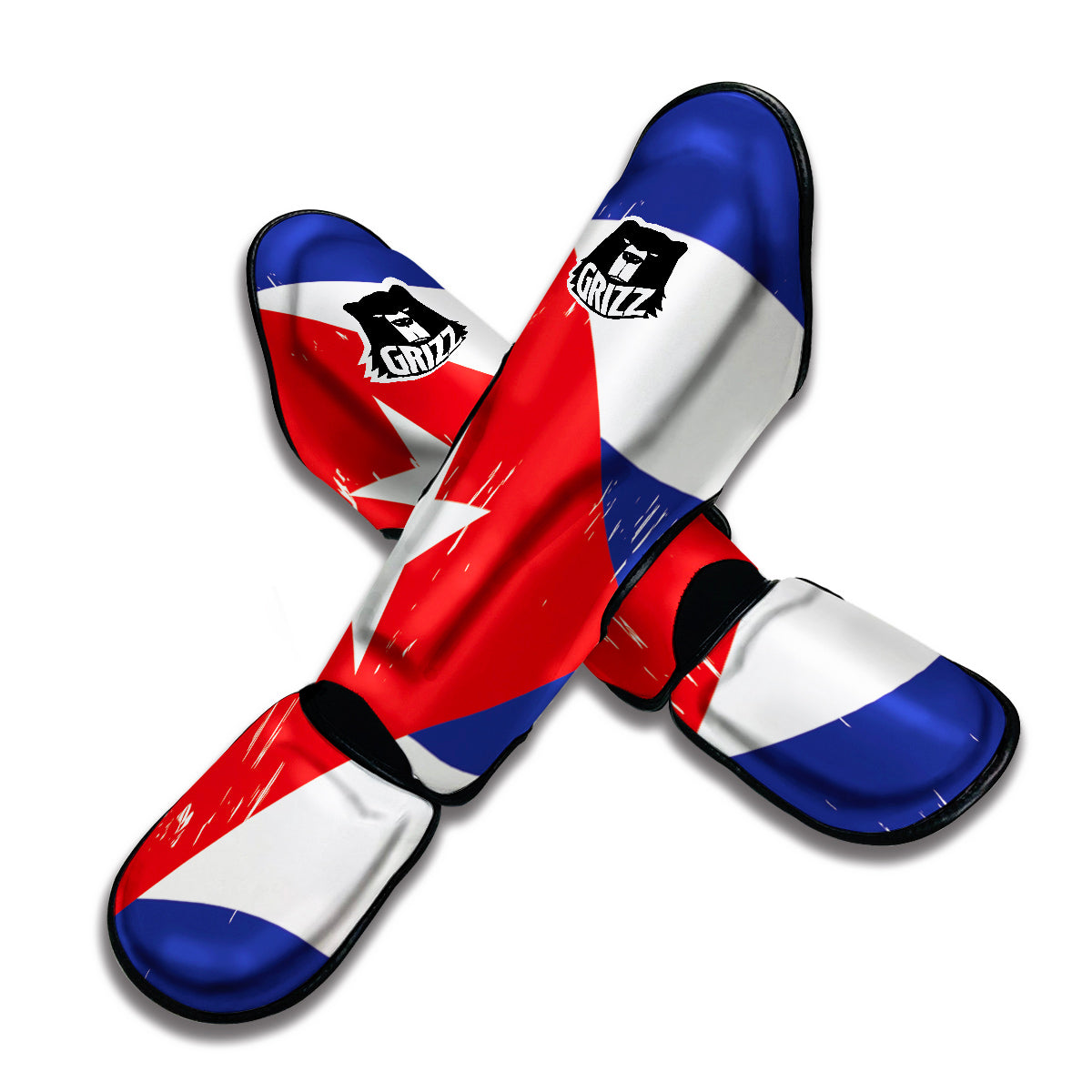 Flag Of Cuba Muay Thai Shin Guards-grizzshop