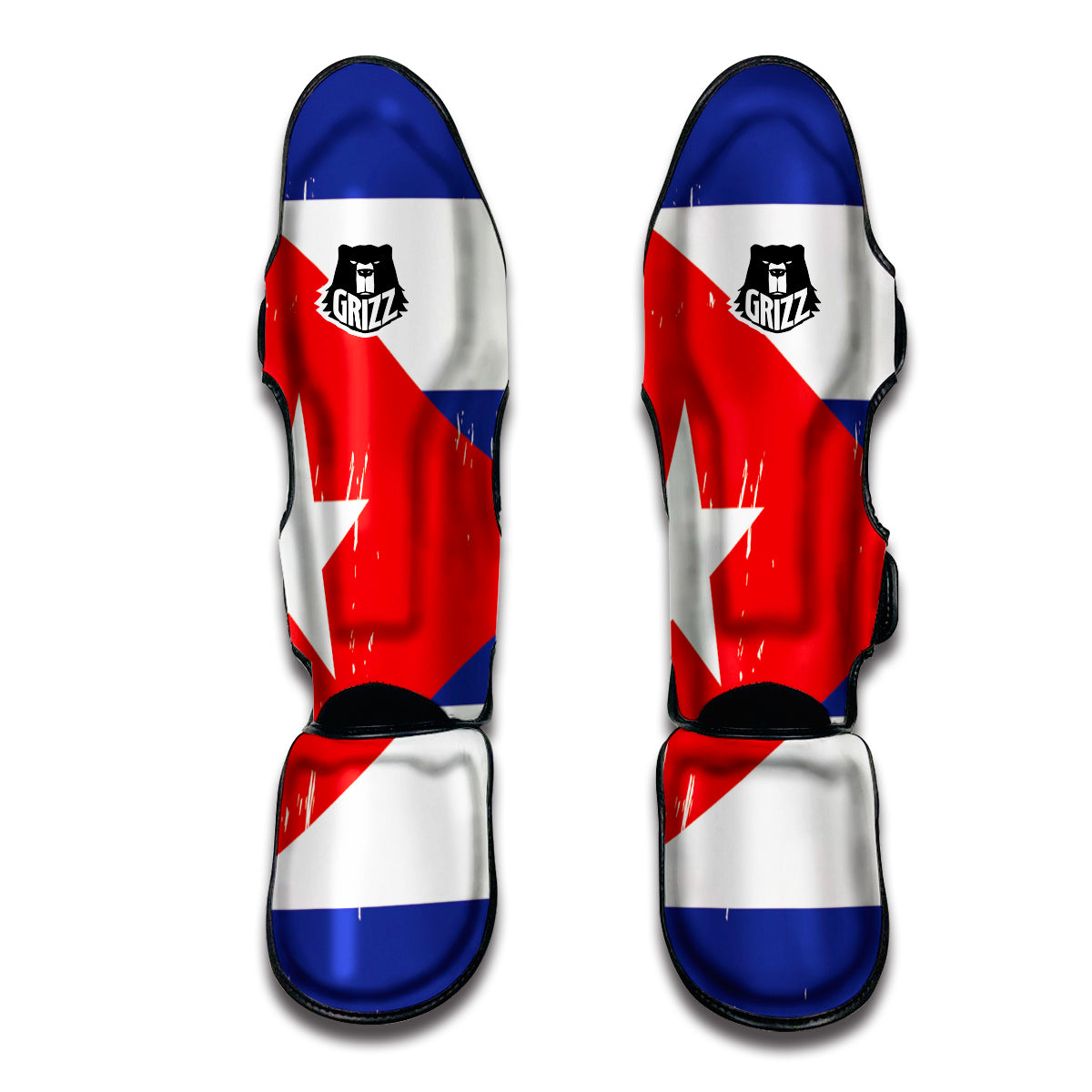 Flag Of Cuba Muay Thai Shin Guards-grizzshop