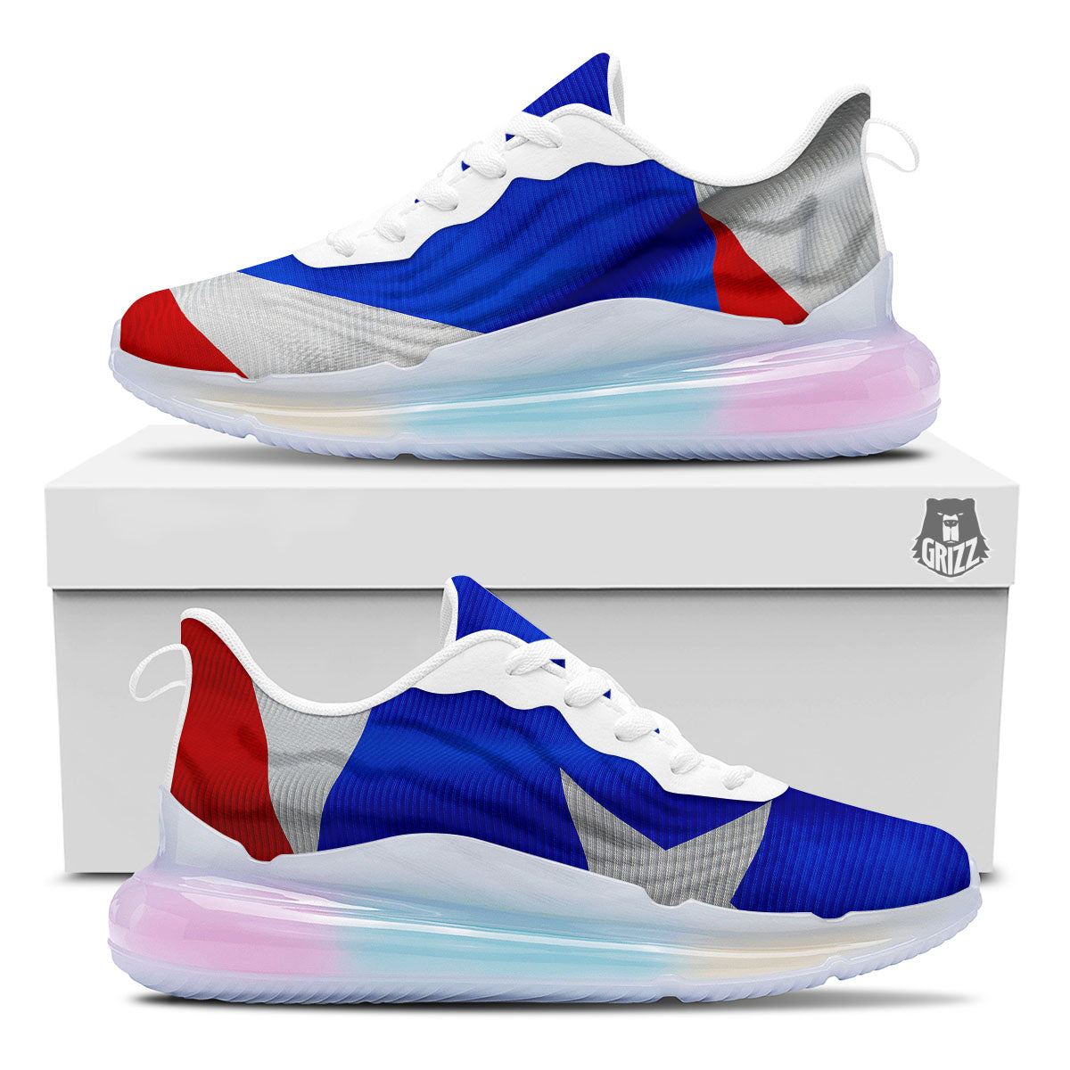 Flag Puerto Rican Print Running Sneakers-grizzshop