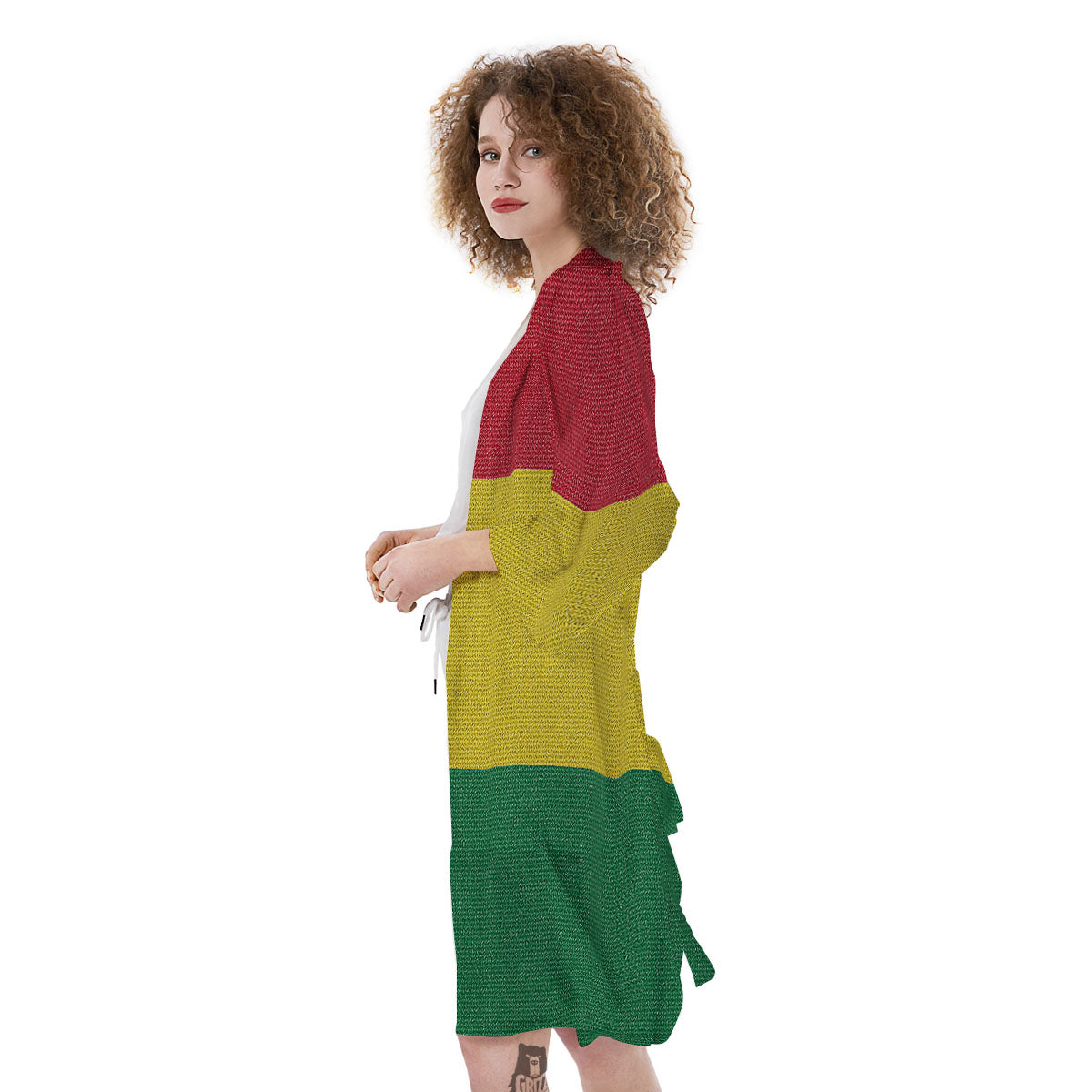 Flag Rasta Print Kimono-grizzshop