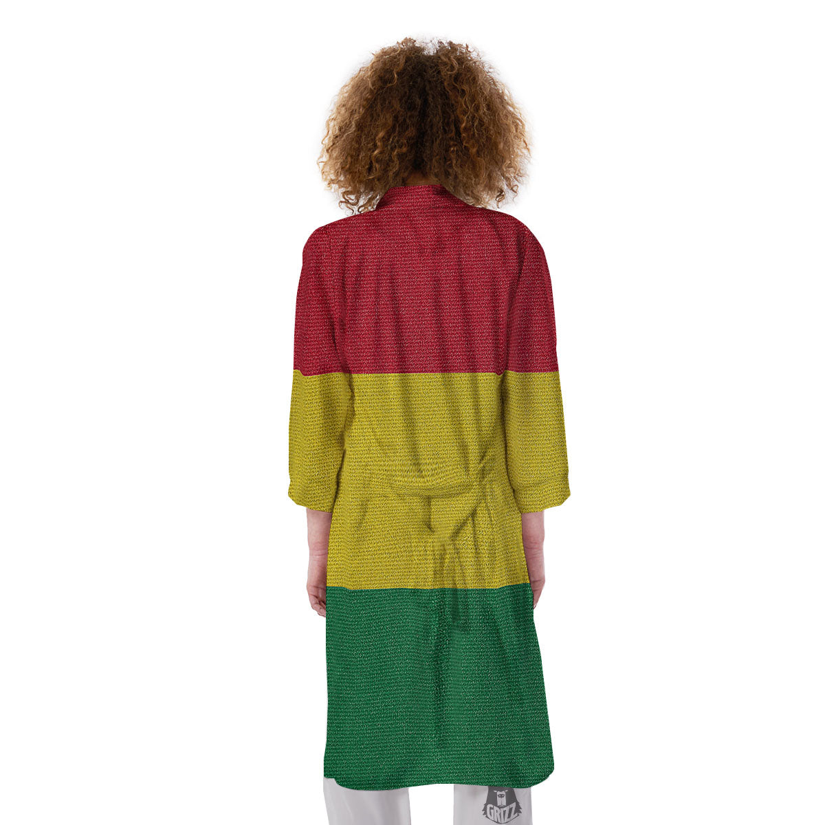 Flag Rasta Print Kimono-grizzshop