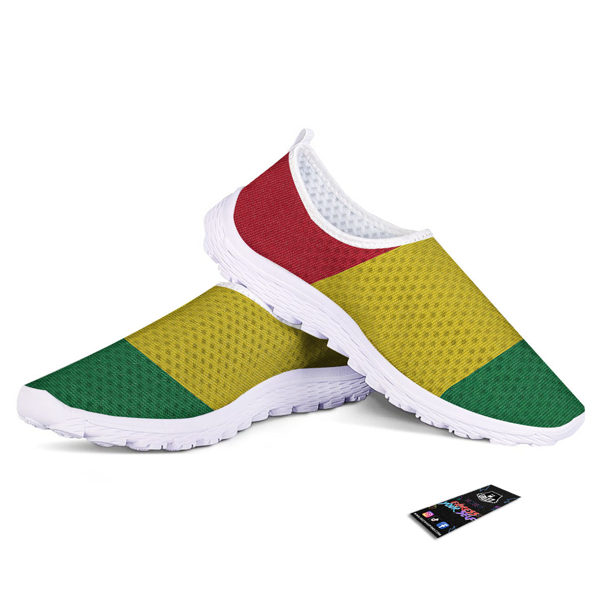 Flag Rasta Print Nurse Shoes-grizzshop