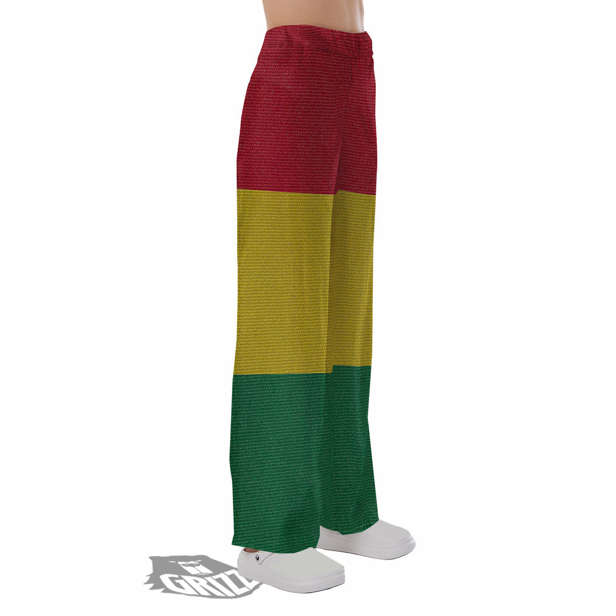 Flag Rasta Print Pajama Pants-grizzshop