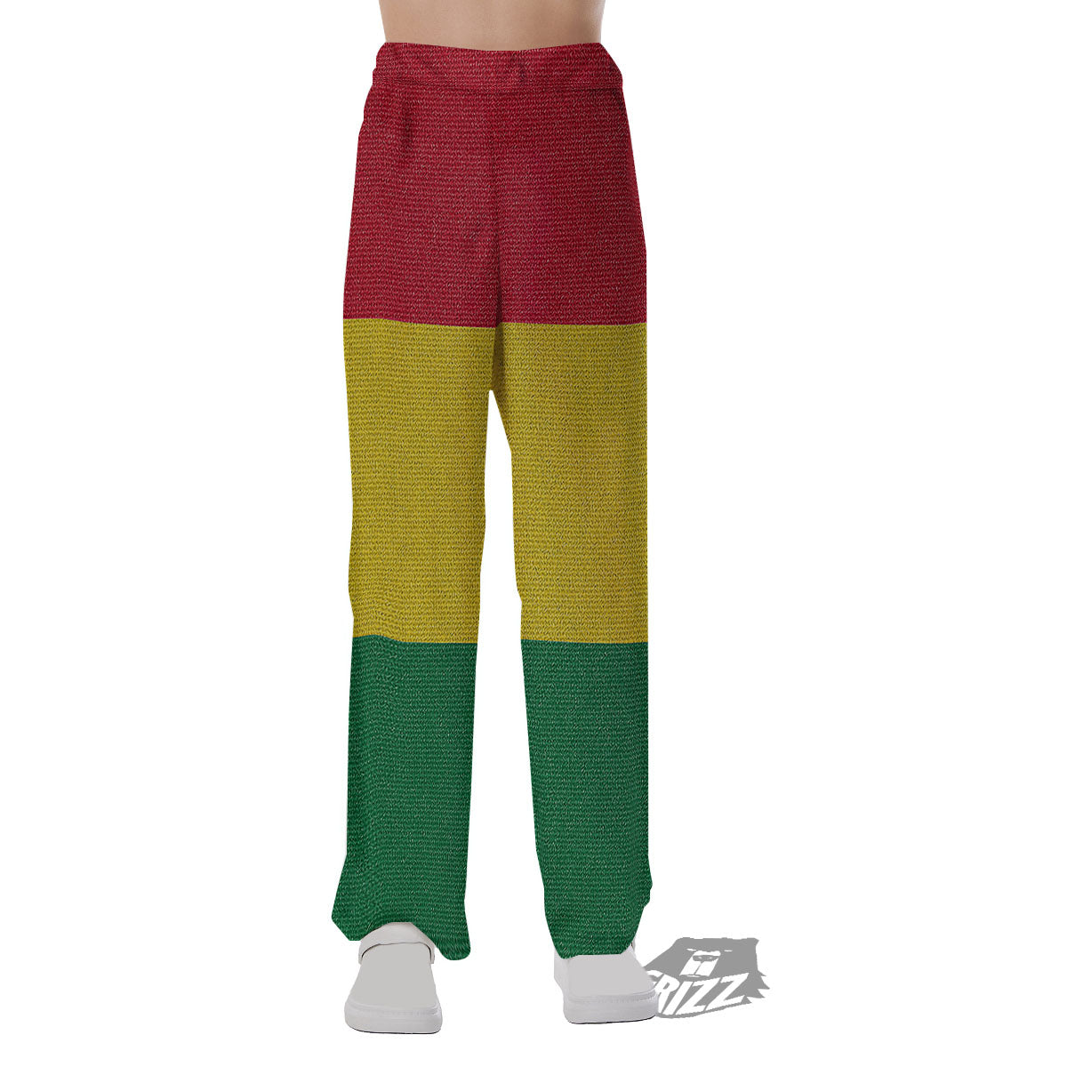 Flag Rasta Print Pajama Pants-grizzshop