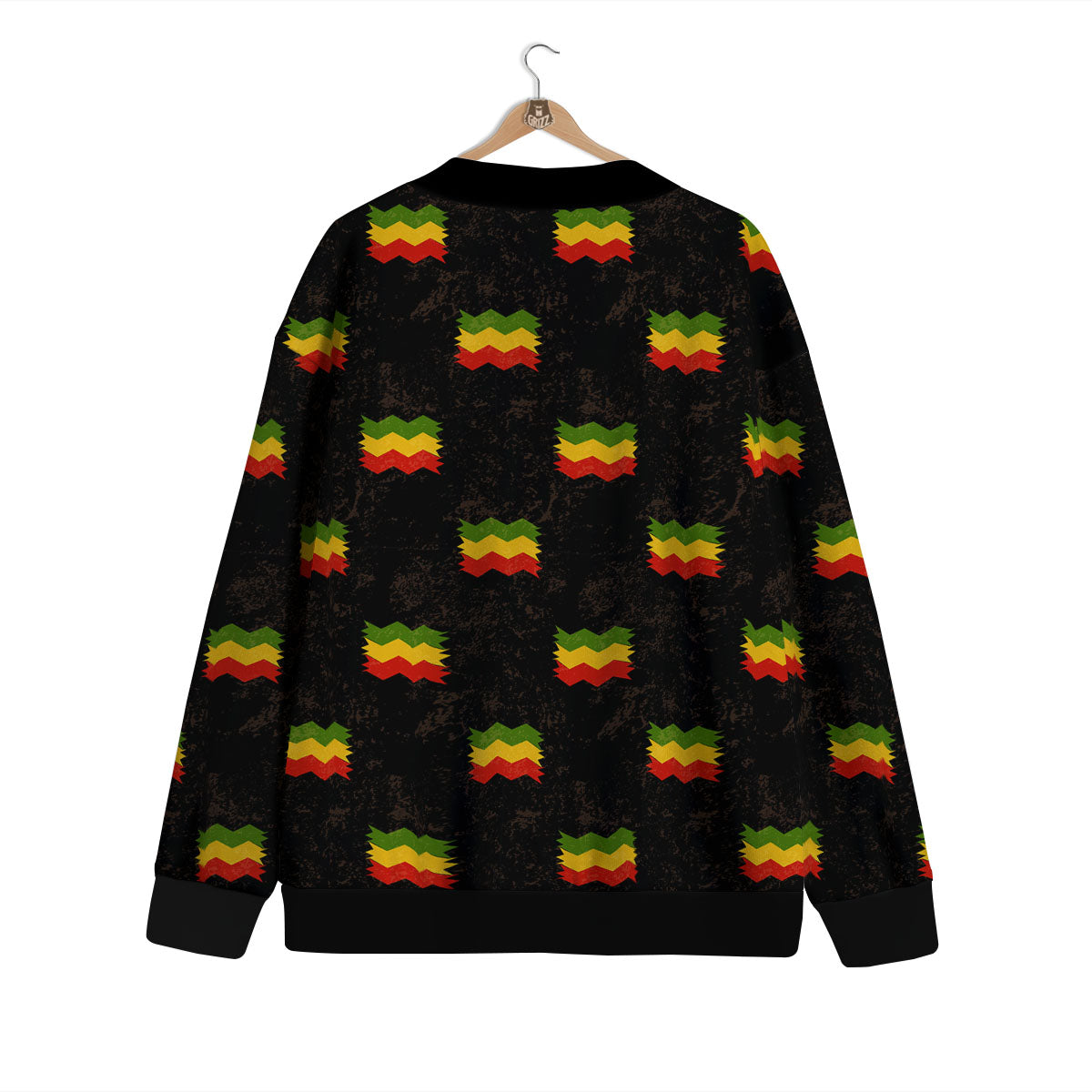 Flag Rasta Print Pattern Cardigan-grizzshop