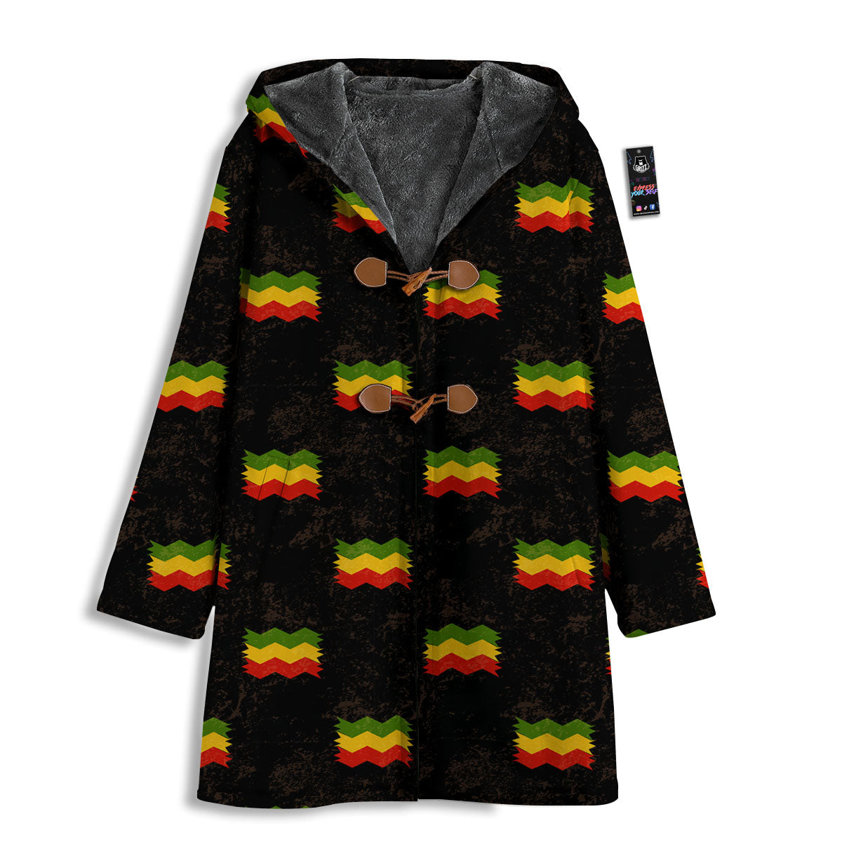 Flag Rasta Print Pattern Men's Windbreaker Jacket-grizzshop