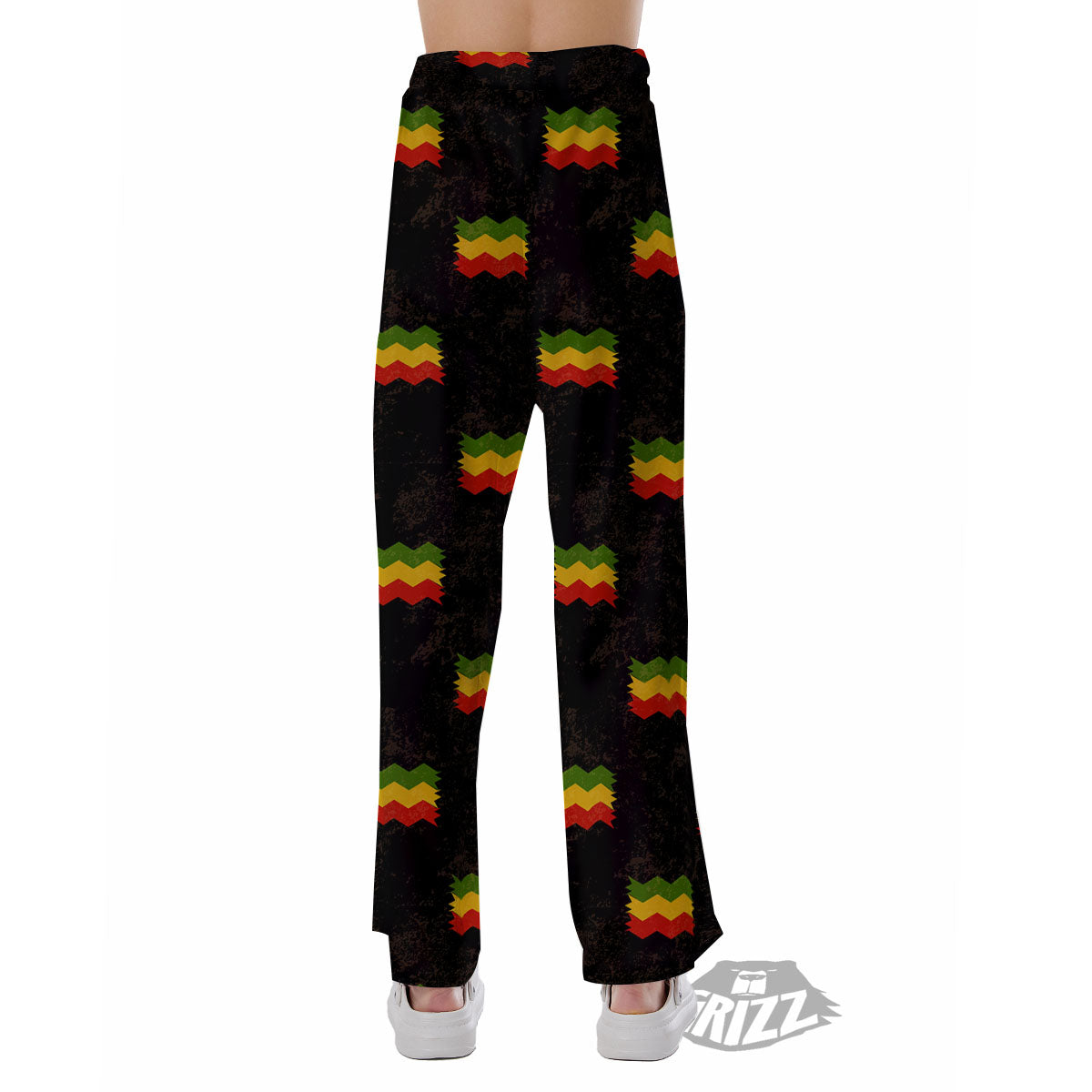 Flag Rasta Print Pattern Pajama Pants-grizzshop