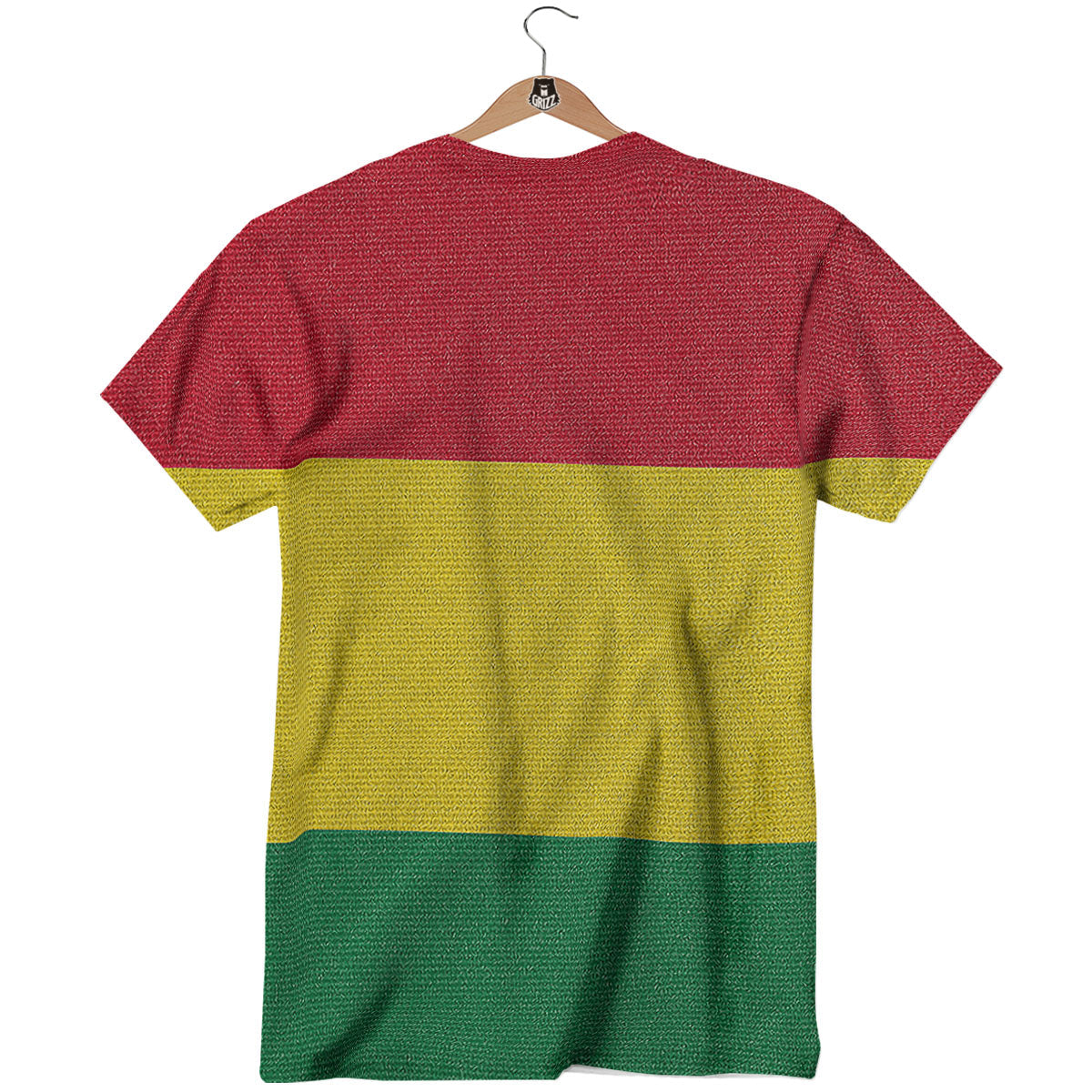 Flag Rasta Print T-Shirt-grizzshop