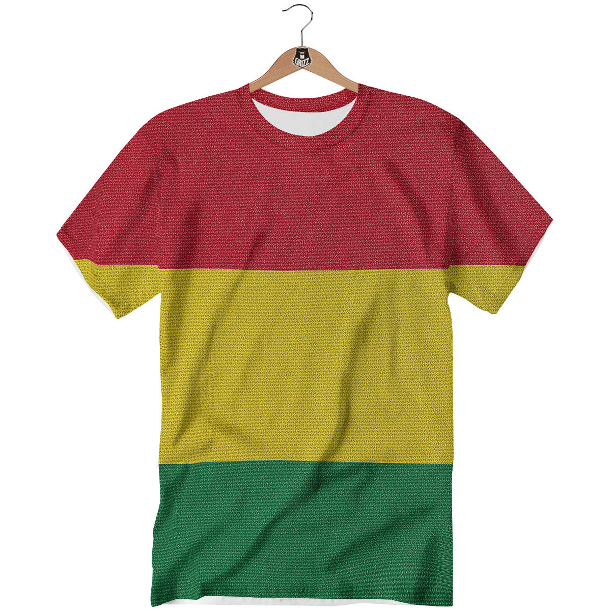 Flag Rasta Print T-Shirt-grizzshop