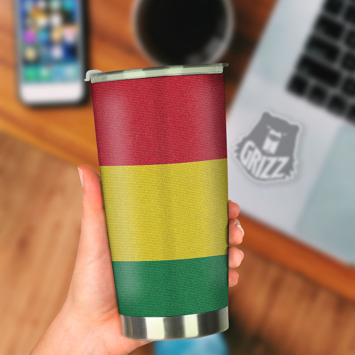 Flag Rasta Print Tumbler-grizzshop
