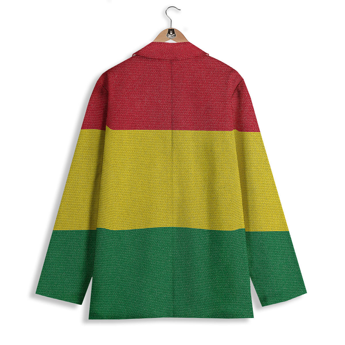 Flag Rasta Print Women's Blazer-grizzshop