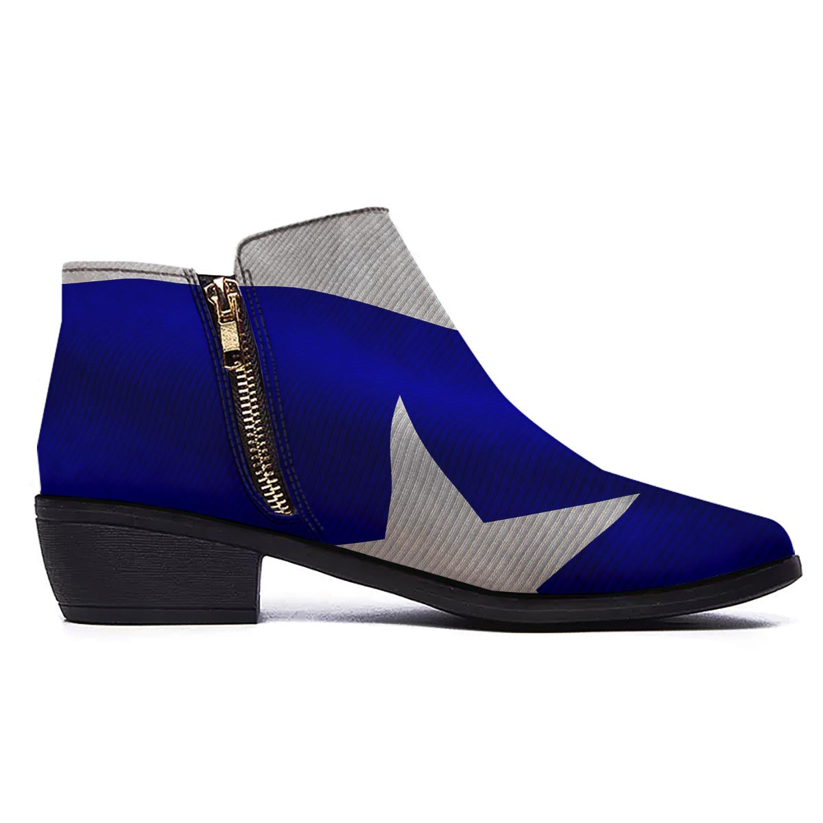 Flag Texas State Print Ankle Boots-grizzshop