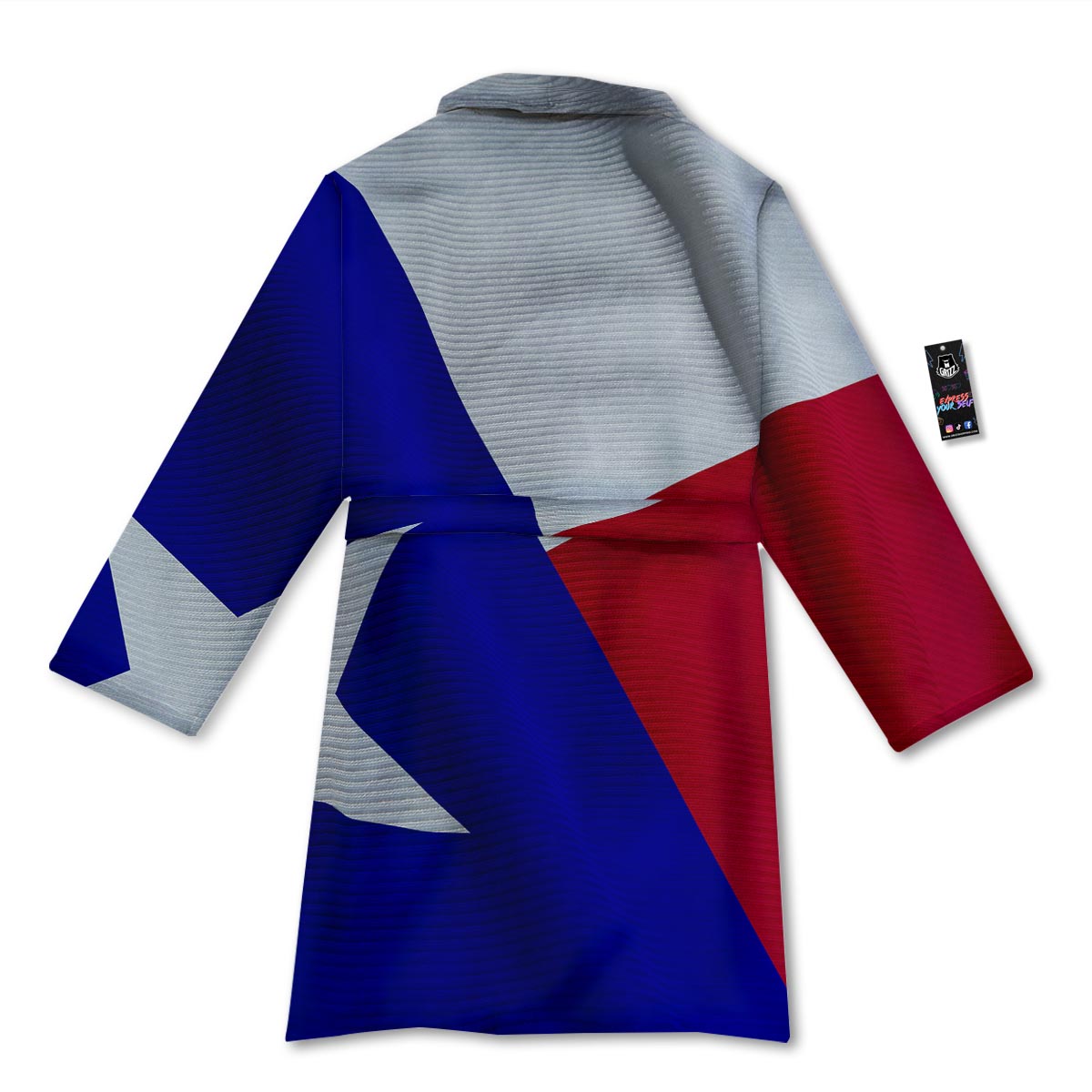 Flag Texas State Print Bathrobe-grizzshop
