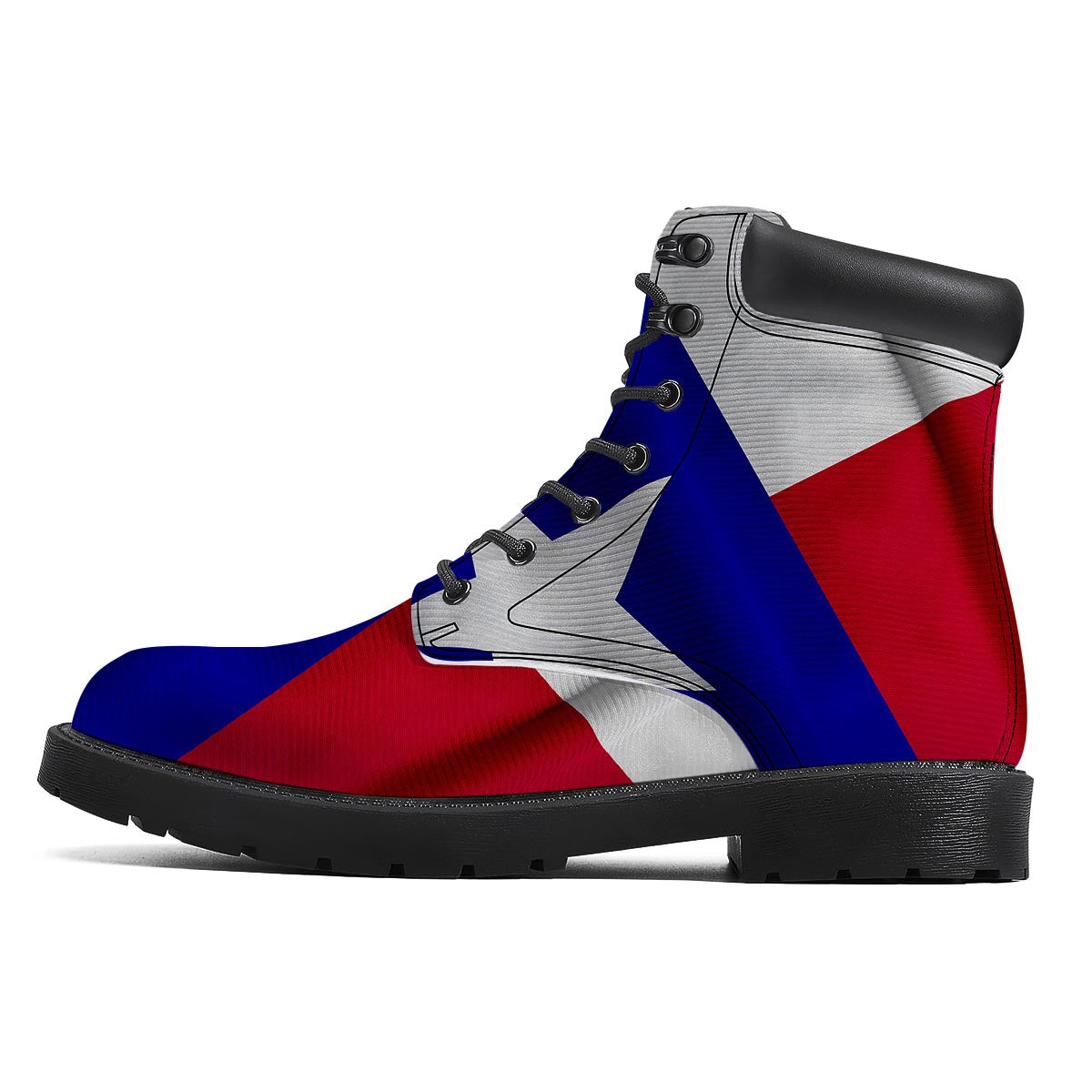 Flag Texas State Print Boots-grizzshop