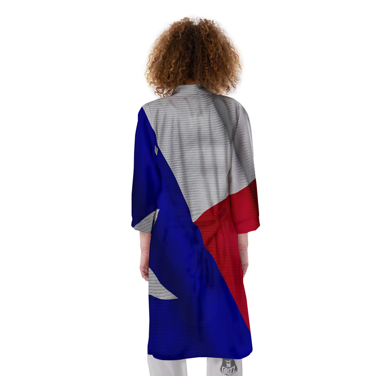 Flag Texas State Print Kimono-grizzshop