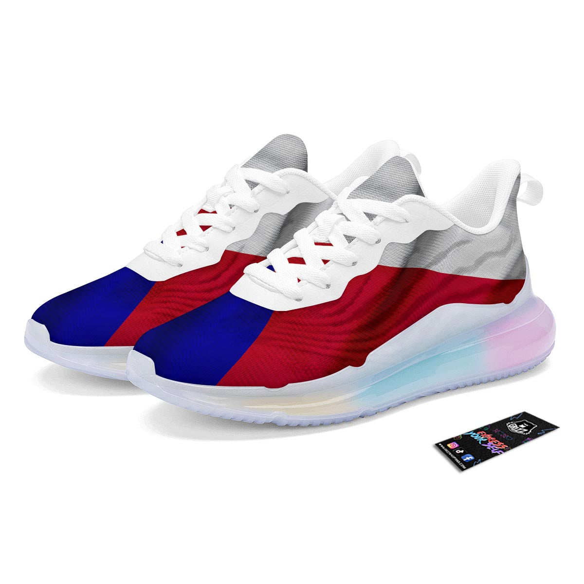 Flag Texas State Print Running Sneakers-grizzshop