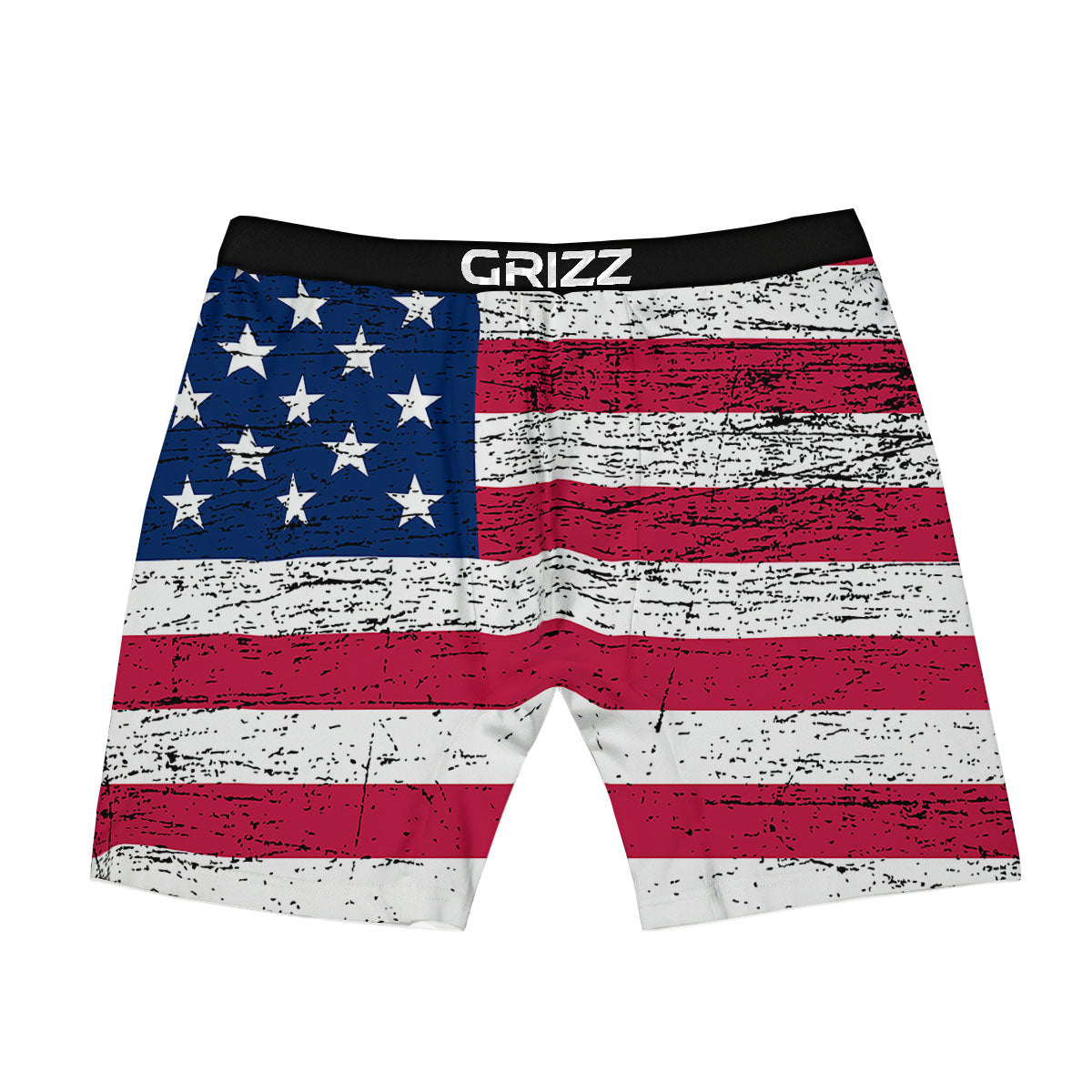 Flag USA Grunge Print Boxer Briefs-grizzshop