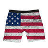 Flag USA Grunge Print Boxer Briefs-grizzshop