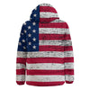 Flag USA Grunge Print Down Jacket-grizzshop