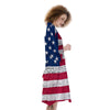 Flag USA Grunge Print Kimono-grizzshop