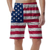 Flag USA Grunge Print Men's Shorts-grizzshop