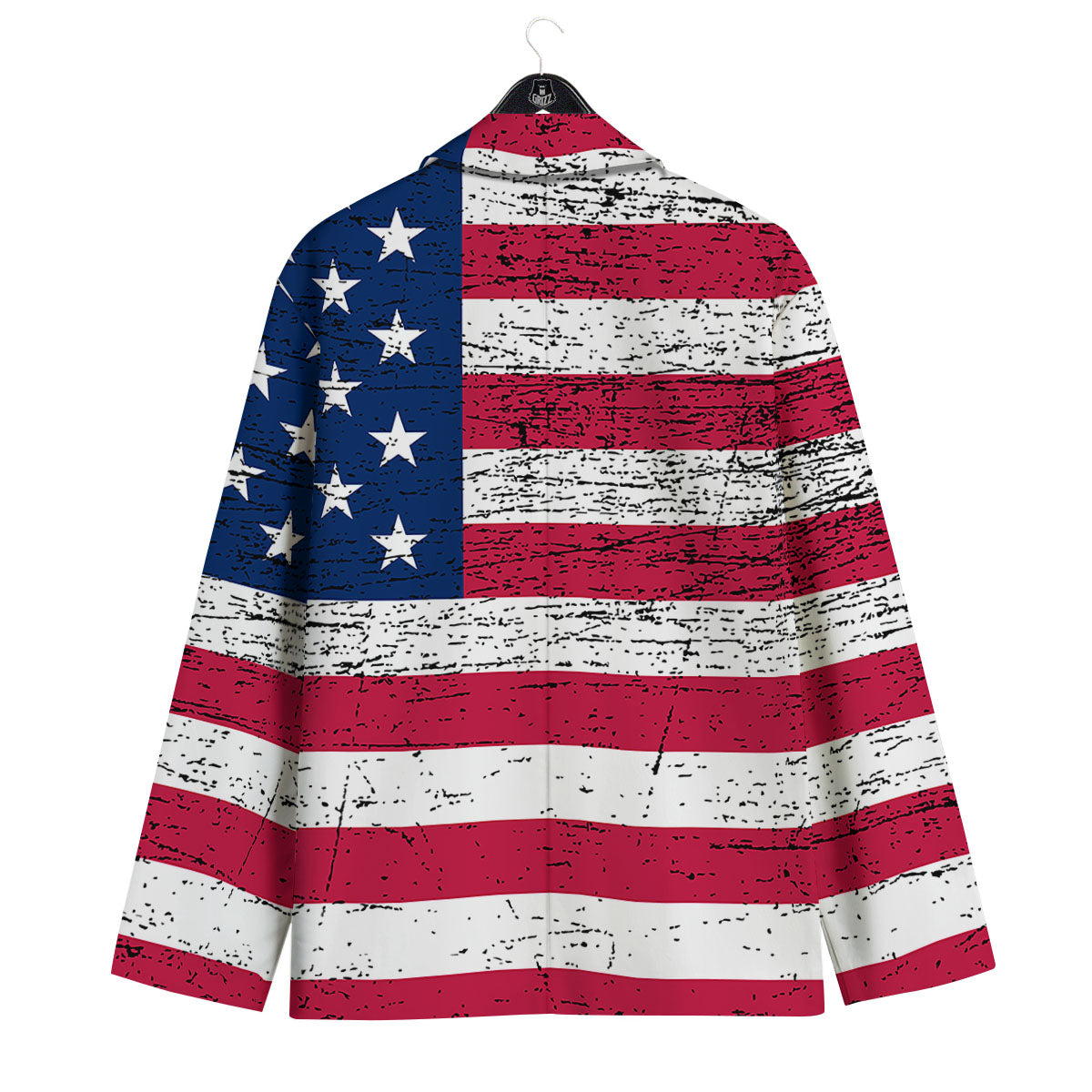 Flag USA Grunge Print Men's Sport Coat-grizzshop