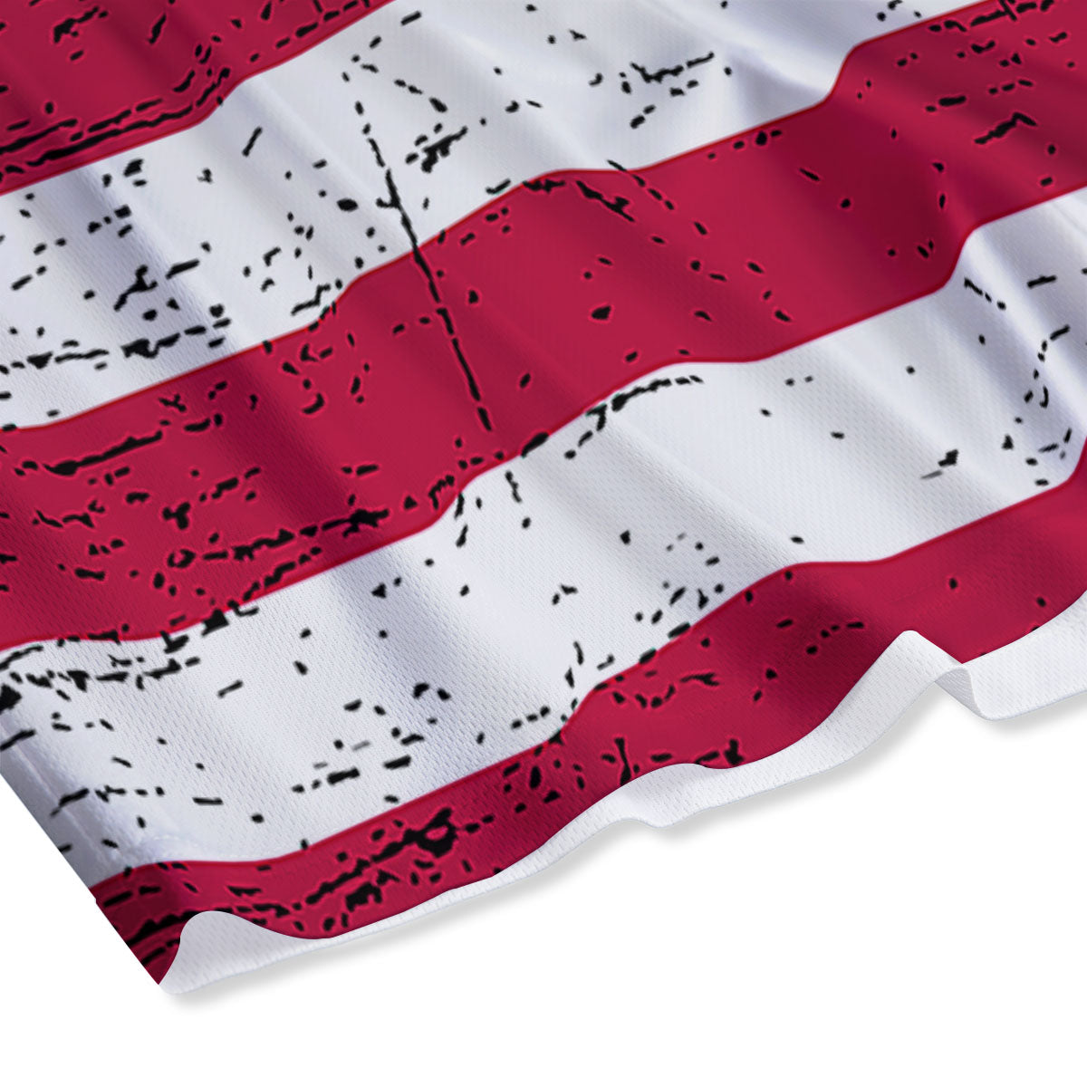 Flag USA Grunge Print Mesh Shorts