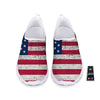 Flag USA Grunge Print Nurse Shoes-grizzshop