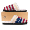 Flag USA Grunge Print Slippers-grizzshop