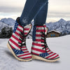 Flag USA Grunge Print Snow Boots-grizzshop