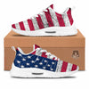 Flag USA Grunge Print Tennis Shoes-grizzshop