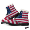 Flag USA Grunge Print Winter Boots-grizzshop