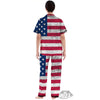 Flag USA Grunge Print Women's Pajamas Set-grizzshop