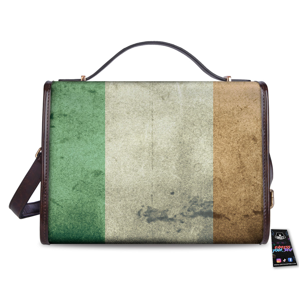 Flag Irish Print Women's Satchel Bag