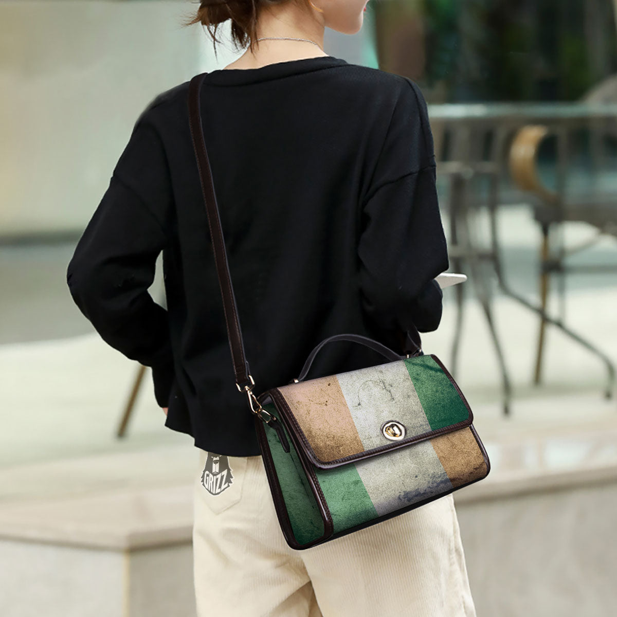 Flag Irish Print Women's Satchel Bag