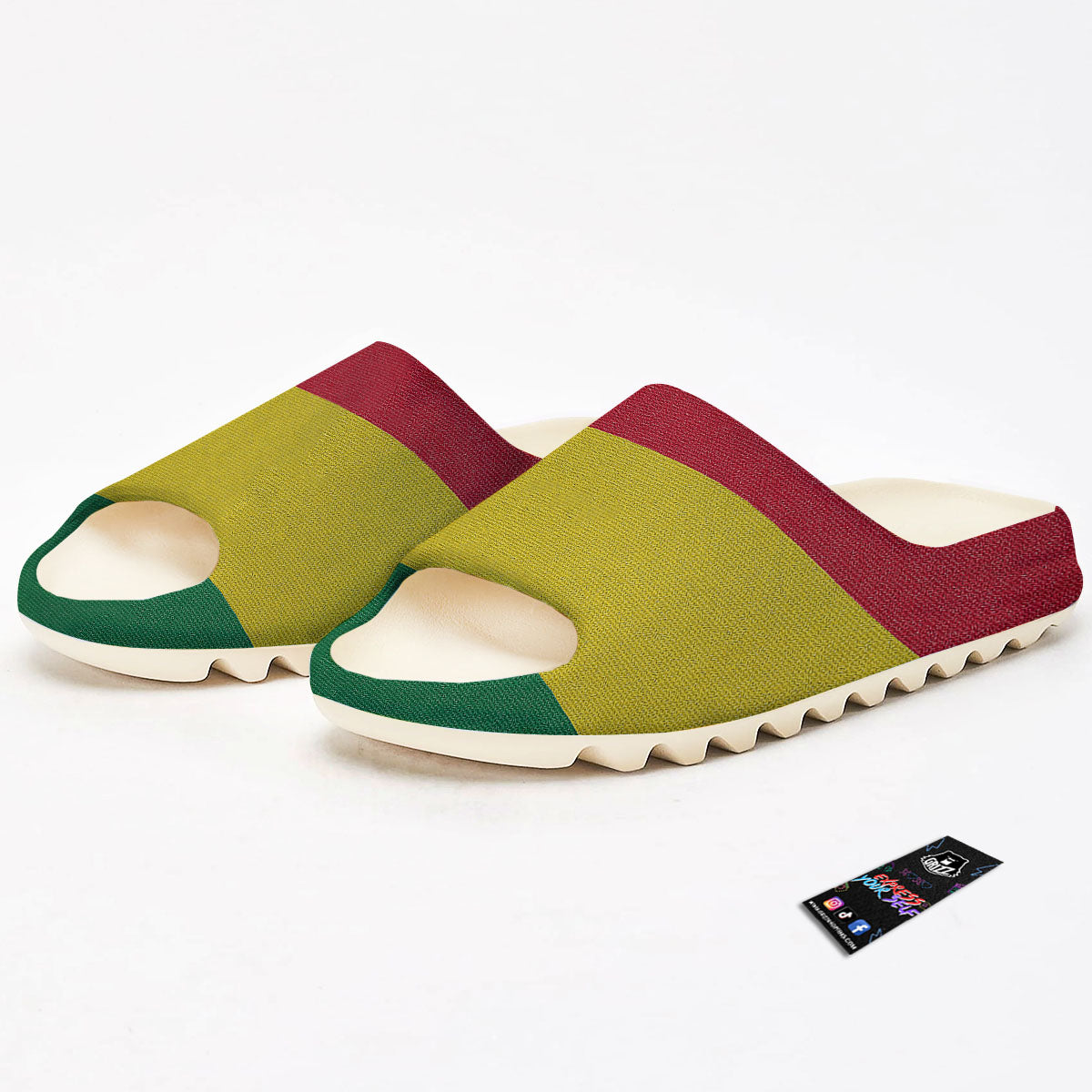 Flag Rasta Print Sandals-grizzshop