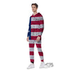 Flag USA Grunge Print Men's Jumpsuit-grizzshop