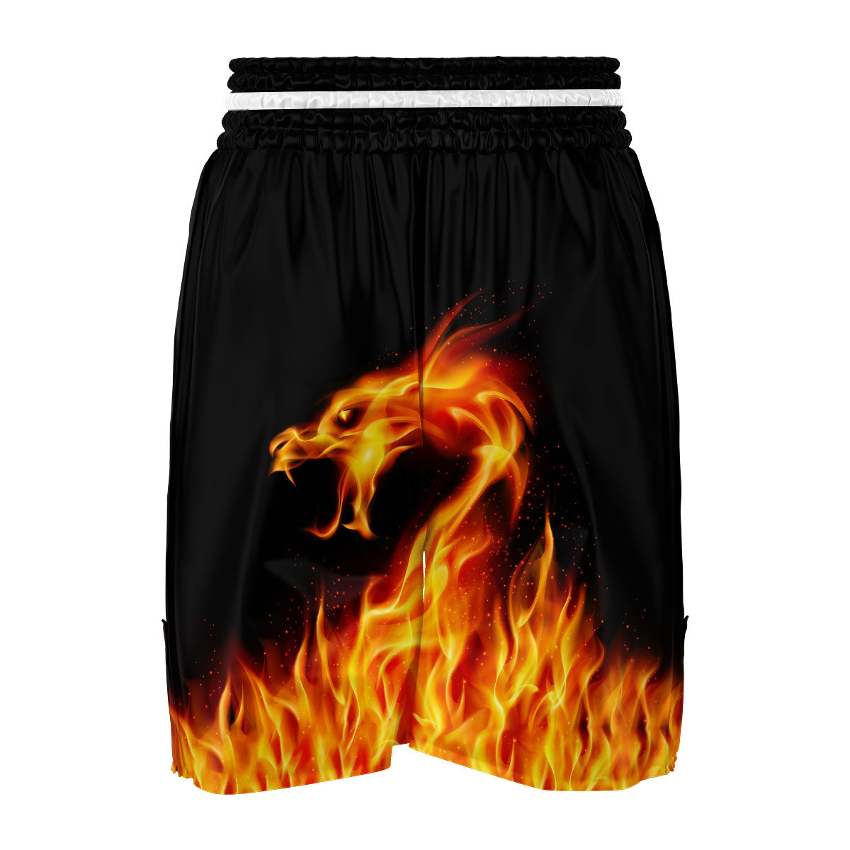 Flame Dragon Boxing Shorts-grizzshop