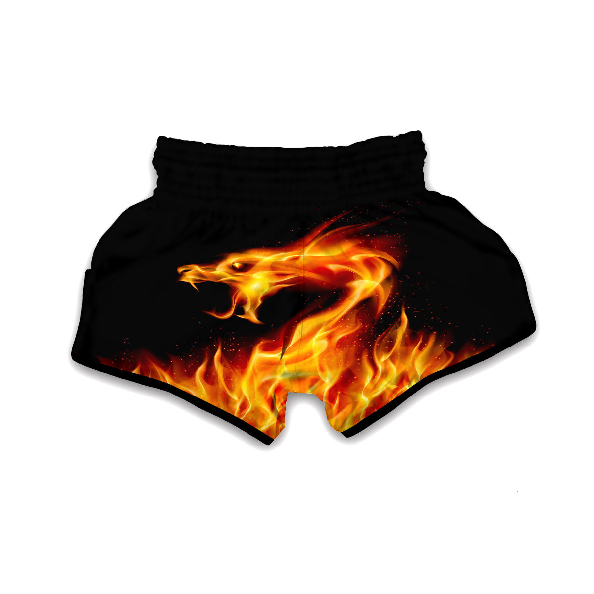 Flame Dragon Muay Thai Boxing Shorts-grizzshop