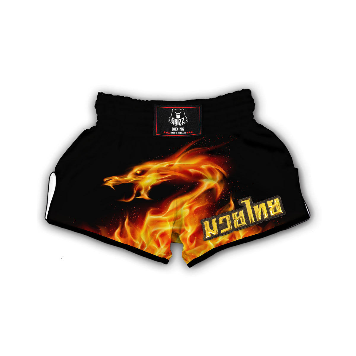 Flame Dragon Muay Thai Boxing Shorts-grizzshop